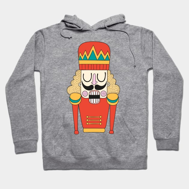 Nutcracker Illustration Hoodie by Mako Design 